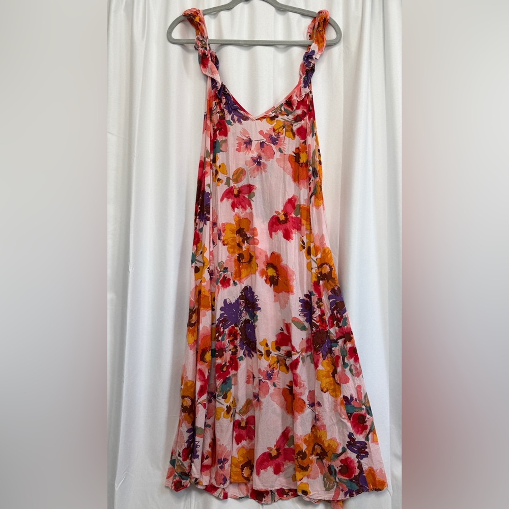 H&M Floral Multicolor Midi Dress
